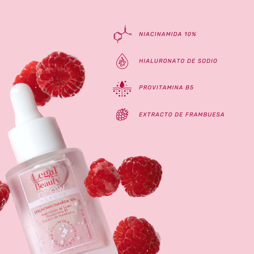 Glow Rescue serum niacinamida 10%